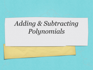 Module9_Lesson1_Polynomials Remediation Notes