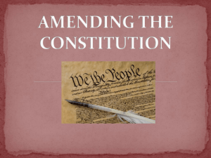 Amending The Constitution - School District of Holmen