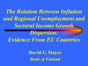Regional and Sectoral dispersion and the phillips Curve