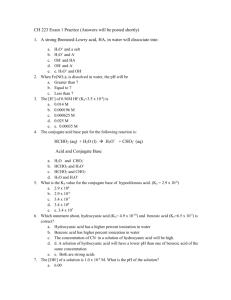 CH 223 Exam 1 Practice (Answers will be posted shortly)