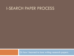 I-Search Paper PROCESS
