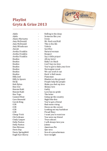 Playlist Grytz & Grize 2013