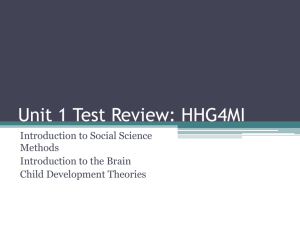 Unit 1 Test Review: HHG4MI