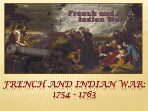 French and Indian War: 1754