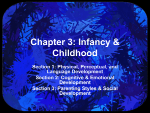 Chapter 3: Infancy & Childhood