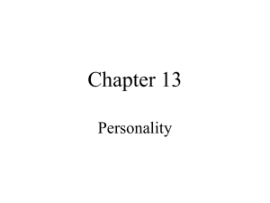 Chapter 13 Personality