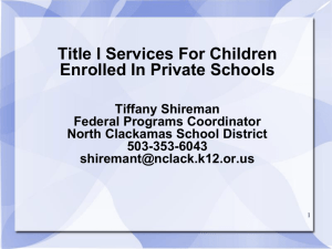 Private Schools - North Clackamas School District