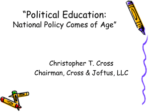 Education Policy - Christopher Cross
