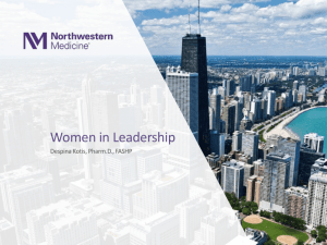 Women in Leadership Overview - American Society of Health