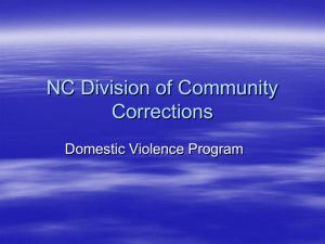 NC Division of Community Corrections