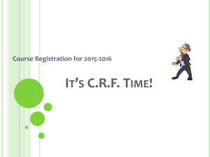 It*s CRF Time! - Poway Unified School District
