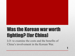 13. What was the impact of the Korean War?