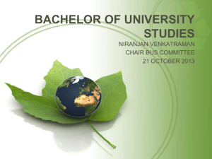 Bachelor of University Studies PowerPoint