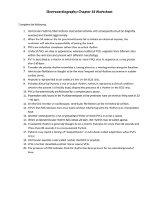 Electrocardiography: Chapter 10 Worksheet