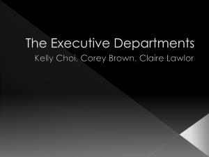 The Executive Departments