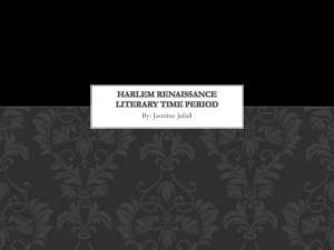 Harlem renaissance literary time period