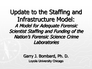 A Model for Adequate Forensic Scientist Staffing and