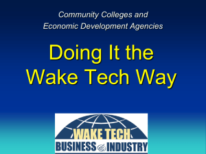 Wake Tech Taps Practiced Leader