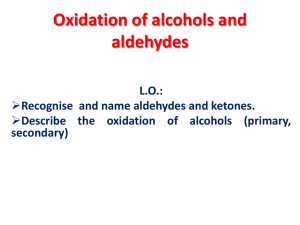 Oxidation of alcohols and aldehydes - DrBravoChemistry