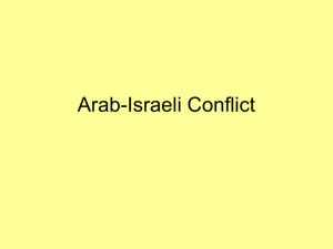 2015 Revised Arab-Israeli Conflict PowerPoint Lecture for Timeline