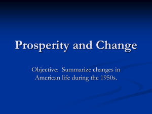 Prosperity and Change ppt