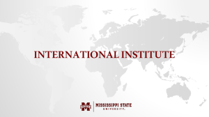 Shauncey Hill - Mississippi State International Institute About Us