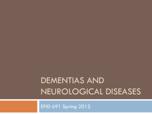 Dementias And Neurological Diseases