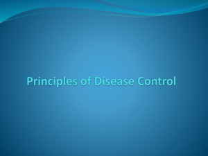 Principles of Disease Control