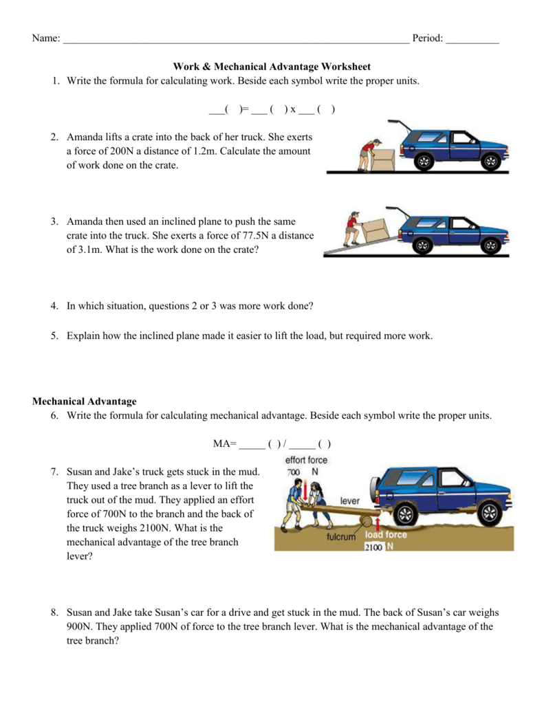 35 Simple Machines And Mechanical Advantage Worksheet Answer Key