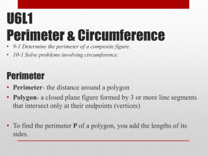 U6L1 Perimeter & Circumference