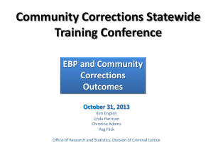 English – Recidivism Data in Community Corrections (powerpoint)