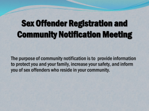 Community Notification Meeting