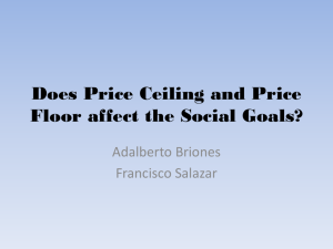 Does Price Ceiling and Price Floor affect the