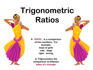 Trig ratios and theta