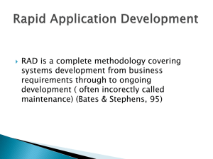 Intro to Rapid Application Development