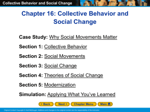 Collective Behavior and Social Change