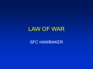 LAW OF WAR - Army Guru