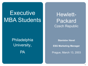 hp overview - Philadelphia University Faculty Websites