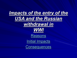 Impacts of the entry of the USA and - History