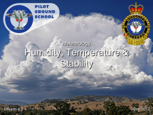 Humidity, Temperature & Stability