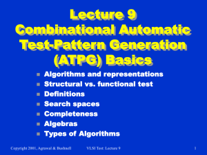 Combinational ATPG Basics