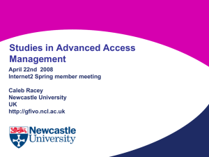 Advanced Access Management presenting a case study of