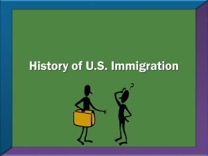 A Brief History of US Immigration