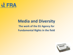 EUFRA Presentation - Media Diversity Institute