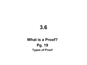 3.6 - Proofs