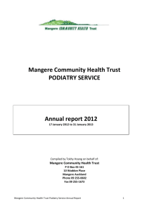 to view the Podiatry Annual Report