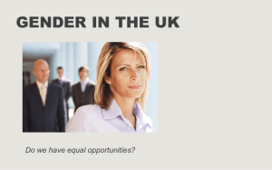 18 Gender Inequalites in the UK