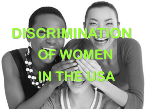 Discrimination against women in the USA