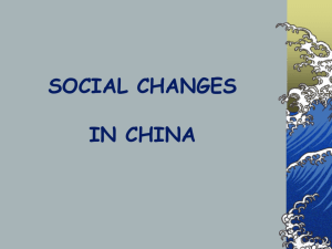 Social Changes in China