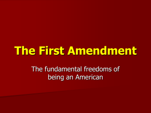 The First Amendment - Methacton School District